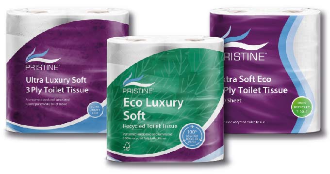 Pristine Toilet Roll complete range