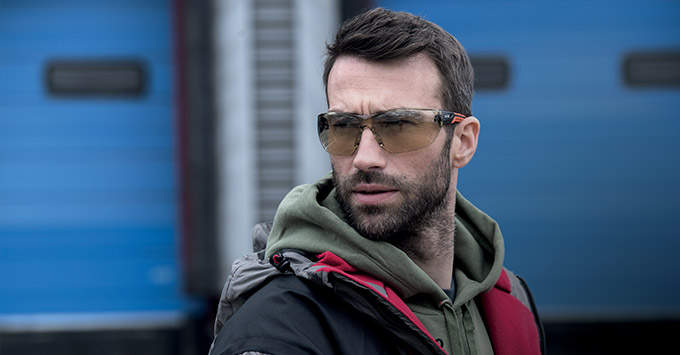 Man wearing Bolle CSP lens 