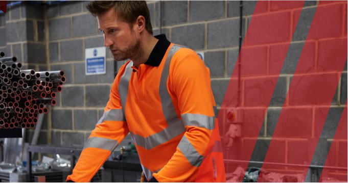 Man wearing hi vis PPE