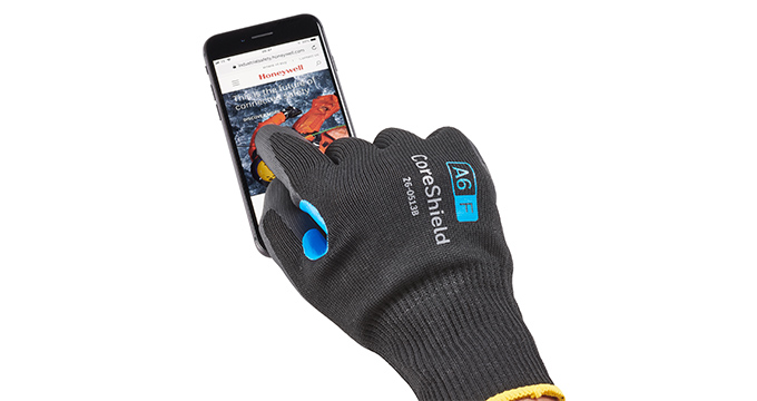Using a phone with gloves on