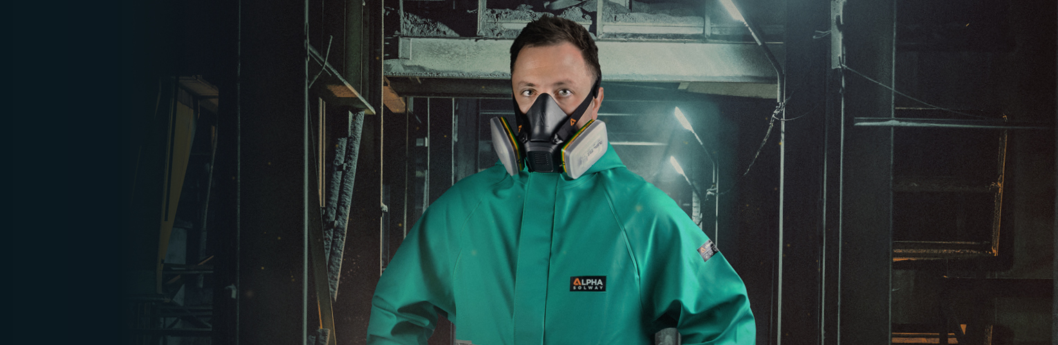 Man wearing PPE