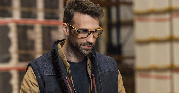 Man wearing glasses
