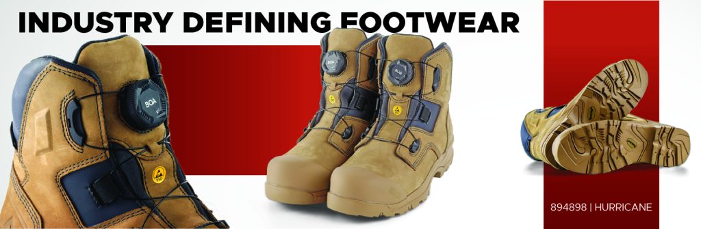 Rock Fall Industry defining footwear